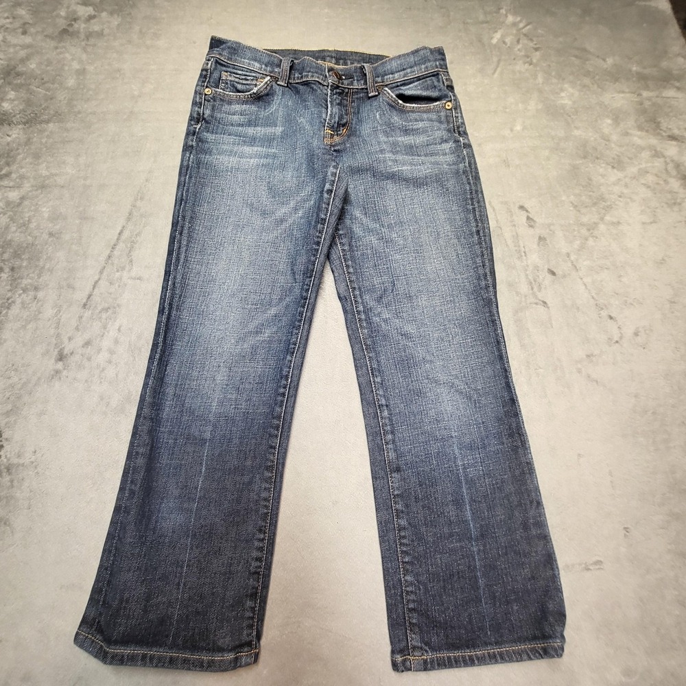 Citizens Of Humanity Jeans Womens 26 Blue Kelly Low Rise Cropped Stretch Denim
